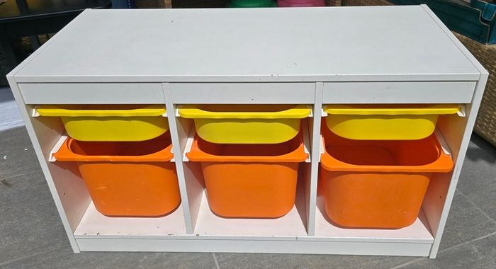 Storage combination with boxes