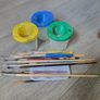 Childrens Paint, pots and brushes Image 2