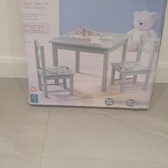 Children table and two chairs