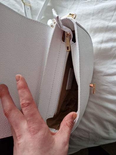 Tuscany leather white handbag