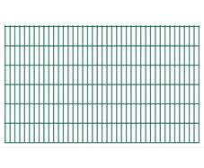 2D Garden Fence Panels 2.008x1.23 m 6 m (Total Length) Green