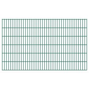 2D Garden Fence Panels 2.008x1.23 m 6 m (Total Length) Green