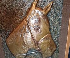 1950s Bruce Fox Copper Horse Relief Plaque