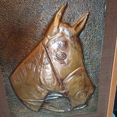 1950s Bruce Fox Copper Horse Relief Plaque