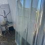 Shower Tray and Sliding Shower door + Glass pane Image 2