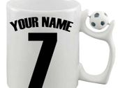 Personalised Name & Number Football Mug | Football | Soccer | Personalised GiftsChristmas Gift Personalized