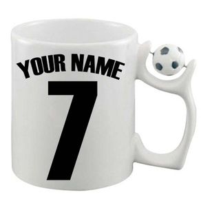 Personalised Name & Number Football Mug | Football | Soccer | Personalised GiftsChristmas Gift Personalized