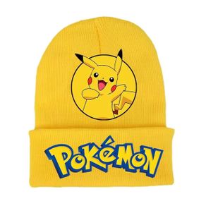 Pokemon Cute Pikachu Kids Knitted Hats Beanies Cartoon Anime Print Caps Heat Comfortable Casual Hat Birthday Gifts