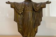 Vintage Bronze Christ the Redeemer statue