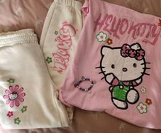 Hello kitty bundle - joggers, tee and charm bracelet