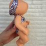 Cabbage Patch Kids Deluxe Tiny Newborn (Splash 'n Float) Splash 'n Float Zebra Swimsuit Blue Eyes Used Dirty Please see photos Image 10