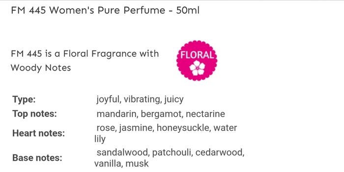 Only 1 Each!! Brand New FM Perfume & Aftershave