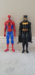 Like New -Marvel action figures- Batman & Spiderman