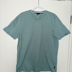 Ted Baker Men's Sage Green T-Shirt - Size 4 (Large)