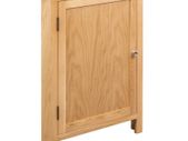 Corner Cabinet 59x36x80 cm Solid Oak Wood