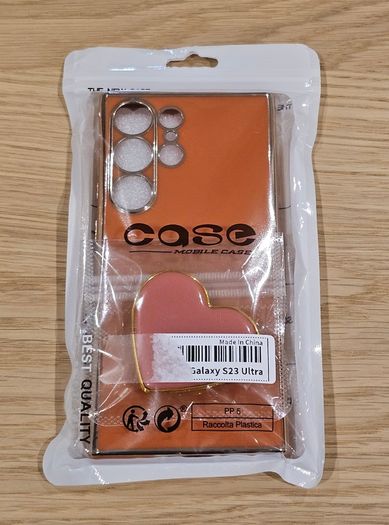 Samsung S23 Ultra Cover with Heart Holder - New