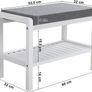 Bamboo Shoe Cabinet with Seat Cushion Image 3
