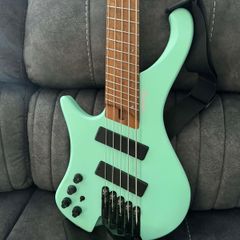 ibanez left handed bass, stainless steel frets