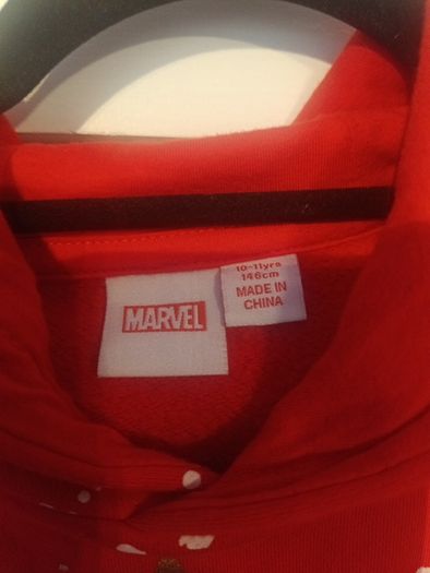 Marvel Hero kids hoodie 10 - 11 yrs
