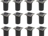 Outdoor Ground Lights 12 pcs Square