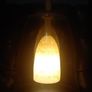 Stunning very LARGE Glass ceiling light with frosted marbled glass insert Image 10