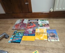 A selection of sports and training books