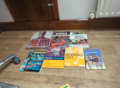 A selection of sports and training books