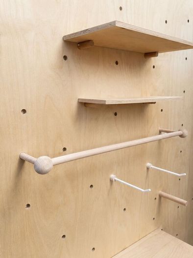 Complete Birch Ply Pegboard Shop Fit-Out 21 Panel