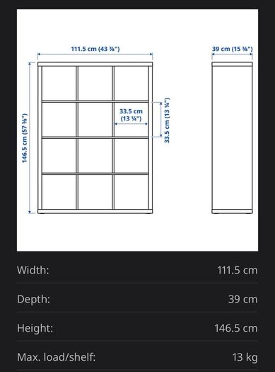 kallax 4x4 storage unit