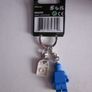 LEGO VIP Keyring Blue Monochrome Minifigure Keychain New with Tag Minifig Image 2