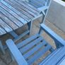 solid wood garden table & chairs Image 5