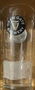 Open gate hop house 13 pint beer Glasses Jameson whiskey glass