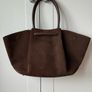 DeMellier New York Brown Mocha Suede Bag Image 2