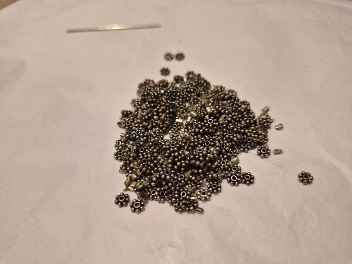 metal Snowflake Spacer Beads