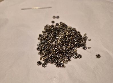metal Snowflake Spacer Beads