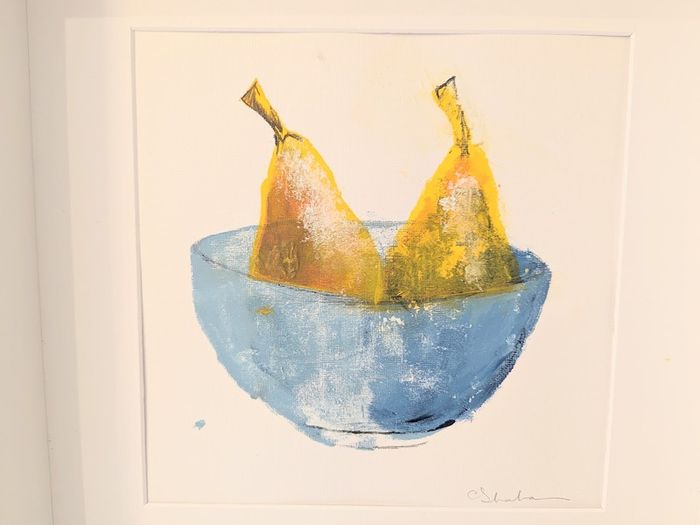 Signed Original Still Life in White Box Frame - perfect gift