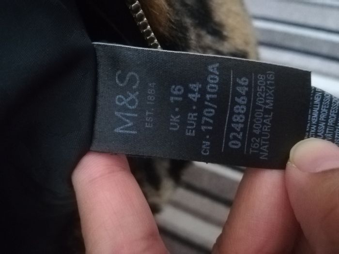 M&S Leaopard hoded Jacket