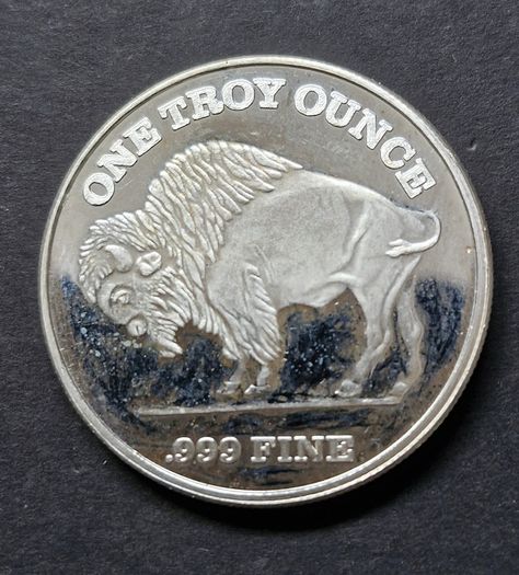 2002 Liberty Indian & Bufalo 1 oz .999 Silver Round