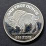2002 Liberty Indian & Bufalo 1 oz .999 Silver Round Image 4