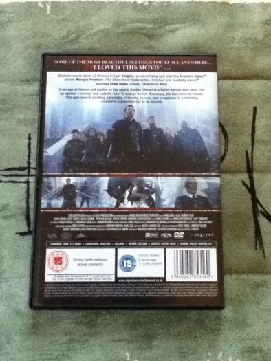 Last Knights DVD Clive Owen Morgan Freeman Cliff Curtis