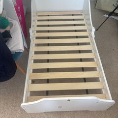 toddler bed and mattress available