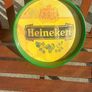 Heineken metal beer tray ,,buyer collects or pays postage thank you, see pictures for condition ,used ,sold as is,nice in any home bar etc Image 3