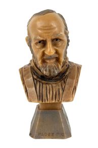 1970s Saint Padre Pio Bust made in Italy