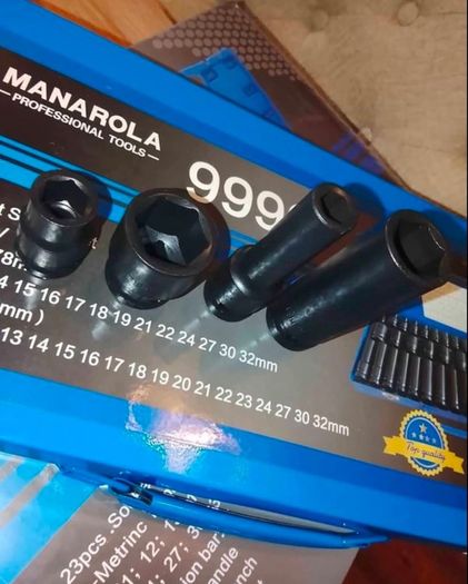 35pcs Manarola 1/2 Air impact socket sets