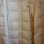 Jacket Puma Duck Feather Down Quilted Jacket. Cream. Hood detachable. Very good Condition.  Perfect Med,  Large Coat Image 3