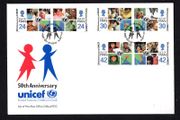 1996 Isle of Man 50th Anniversary of UNICEF Commemorative Stamps First Day Cover (FDC)