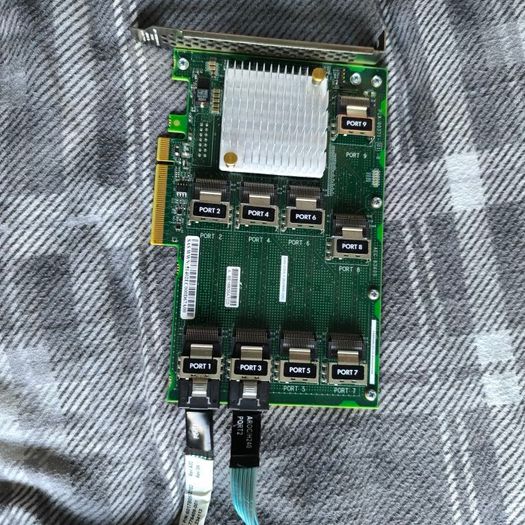 SAS Expander Card Bundle | 5x Cables Included | SAS to SATA Breakout | 12gbs