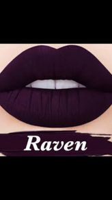 lime crime matte liquid lipstick in raven