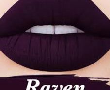 lime crime matte liquid lipstick in raven