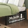 Super King Bed Frame 6ft with Rounded Corner Legs Image 3